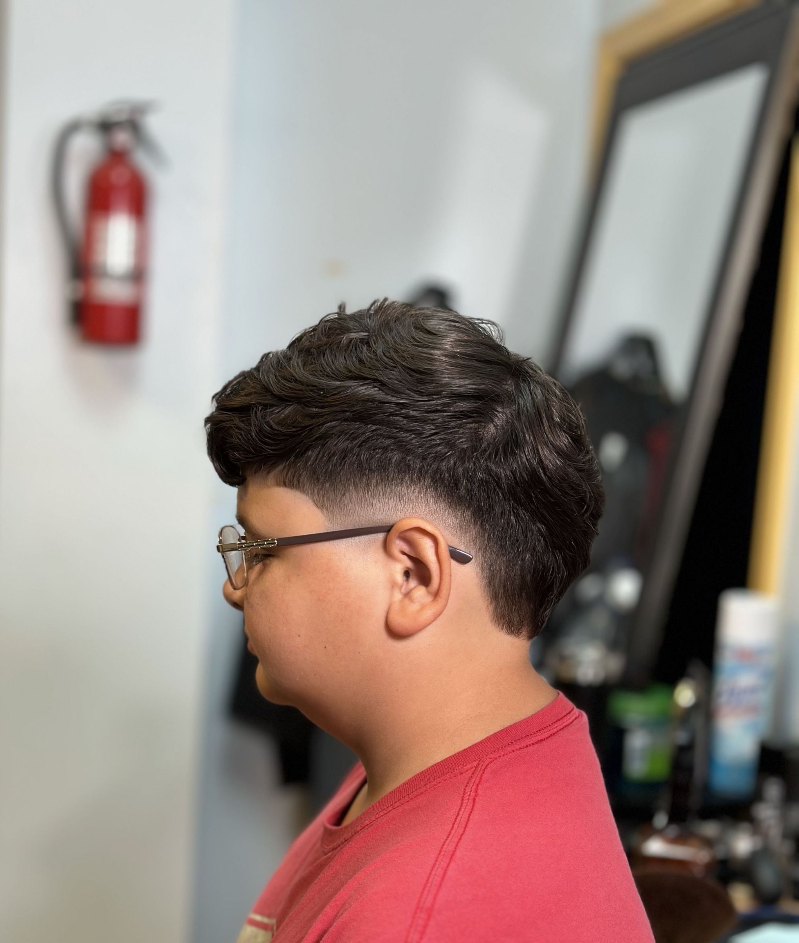 Kids taper with wavy top